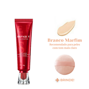 BioAqua Fv Foundantion - Base a prova d'água e com Proteção Solar (FPS 50) + BRINDE