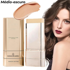 Base Stick Coreana 2 em 1 - Cobertura Impecável com Toque Natural