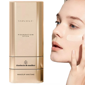Base Stick Coreana 2 em 1 - Cobertura Impecável com Toque Natural